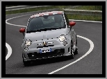 Srebrny, Abarth 500, Dach, Szachownica